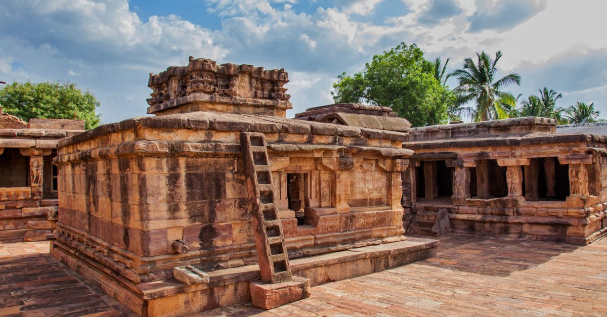 Capture of Lad Khan Temple showcasing ancient architecture in Aihole, India.
